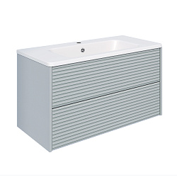 Тумба/2 ящ/подвесная/мята/раковина Палермо(100см) Parma /AQUA DE MARCO