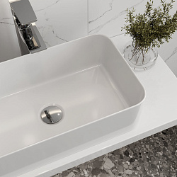 Corpa Nera Grossi/Гросси 48 раковина накладная узкая, белый