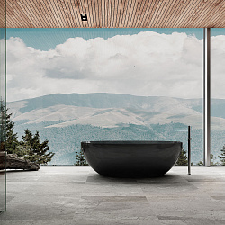 Ванна прозрачная Vincea VBT-6T01B, 1700*750*550, цвет черный, , шт