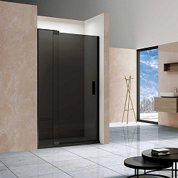 Душевая дверь Extra VDP-1E9010CGB, 900/1000, черный, стекло тонированное, , шт