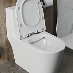 Corpa Nera Viotti/Виотти унитаз-компакт моноблок безободковый, быстрос.сиденье с микролифтом, белый