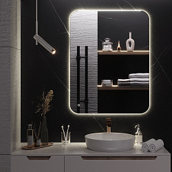 Зеркало/LED-подсветка (70см*90см)/сенсор.выключатель Milan/AQUA DE MARCO