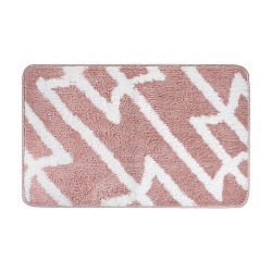 Коврик для ванной комнаты, 50x80, микрофибра, розовый, IDDIS, BPQS01Mi12