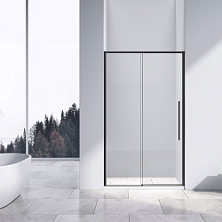 Душевая дверь Slim-N VDS-4SN120CLB, 1200, черный, стекло прозрачное, , шт