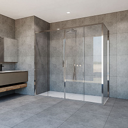 Душевой уголок Garda VSR-1G28018CL, 1800*800, хром, стекло прозрачное, , шт
