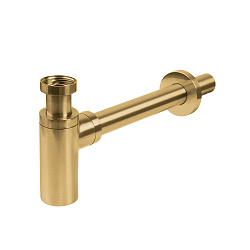 Бутылочный сифон для умывальника, матовое золото, Optima Home, IDDIS, OPTMG00i84