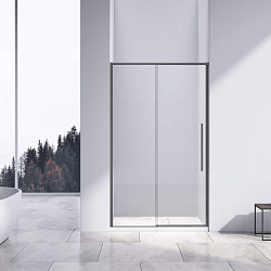 Душевая дверь Slim-N VDS-4SN140CLGM, 1400, вороненая сталь, стекло прозрачное, , шт