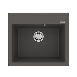 HANKA 570 Мойка кухонная из кварцгранита цвет: серый шёлк комплектация: крепеж, сливная арматура с п