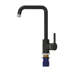Aringa Орта смеситель для кухни одноручковый U-излив, черный