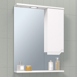 Зеркальный шкаф/прав/с/с/белый(55см) Viktoria/AQUA DE MARCO