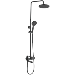 Душевая система, тропический душ, латунь, черный, HB24590-7