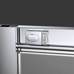 Душевая дверь Alpha VDS-3AL100MT, 1000, хром, стекло текстурное, , шт