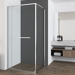 Душевой уголок Tesi VSRW-7TS9012CL, 1200*900, хром, стекло прозрачное, , шт