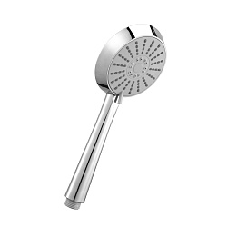 Лейка для душа, 3 режима, Ø10,3х25см, пластик/хром, блистер