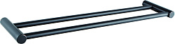 Держатель для полотенец, двойной 600 мм, черный HB8409-7