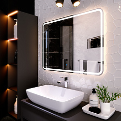 Зеркало/LED-подсветка(89см*68,5см)/сенсор. выключатель Balaton/AQUA DE MARCO