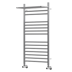 Полотенцесушитель водяной Point Аврора премиум PN10150SP П14 500x1000 с полкой, хром