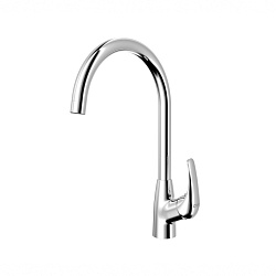 AGURA Cмеситель для кухни с высоким поворотным изливом, хром