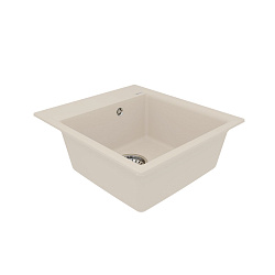 HANKA 450 Мойка кухонная из кварцгранита цвет: шампань  комплектация: крепеж, сливная арматура с пер