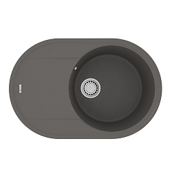 LACHA 760 Мойка кухонная из кварцгранита цвет: серый шёлк комплектация: крепеж, сливная арматура с п