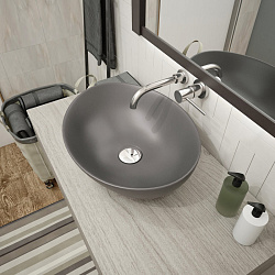 Corpa Nera Rossini/Россини  40 раковина накладная, графит матовый