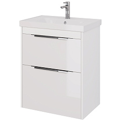 DREJA.eco Тумба PRIME, 70 см, подвесная/напольн, 2 ящика, белый глянец (Grace 70)