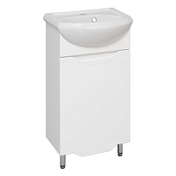 Тумба/белый/раковина Уют(45см) Viktoria/AQUA DE MARCO