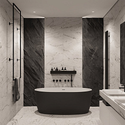 Corpa Nera Bosso/Боссо ванна акриловая отдельностоящая 170х76х58, розовый матовый