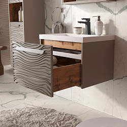 Тумба подвесная Gleam 60.1Y, амарок/дуб вотан (78857(60))