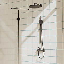 Душевая лейка Pragma Nanta, матовый черный, 3 режима, NAN2.BB3H.014