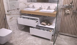Столешница Unit 140, дуб французский, фанера, HPL-поверхность