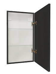 Зеркало-шкаф MIRROR BOX Black , 350х650 правый