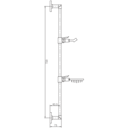 Душевая стойка без лейки и шланга HB8008