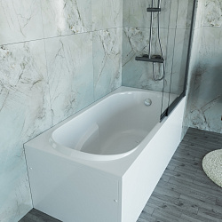 Ванна акриловая Vincea VBT-2A150-LG с ножками 1500*750*470, пристенная, цвет белый, , шт