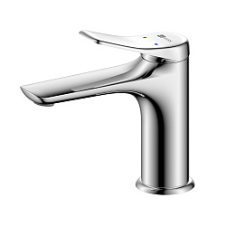 ORTUS Смеситель для умывальника монолитный, хром, LM11306C