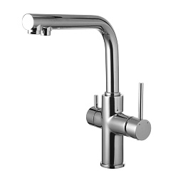 COMFORT Смеситель для кухни, с подключ к фильтру пит воды, высота излива 31 см, длина 24 см, латун