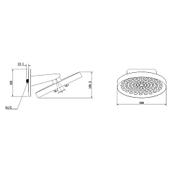 Верхний душ Inspire VSHD-3I4CCH, хром, , шт