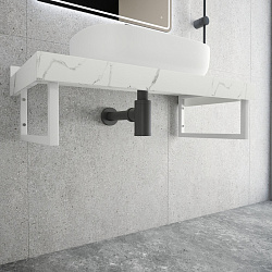 Corpa Nera сифон для раковины, графит матовый