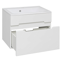 Тумба /1 ящ/подвесная/белый/раковина Прима (65см) Olivia/AQUA DE MARCO