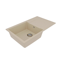 IMANDRA 840 Мойка кухонная из кварцгранита цвет: бежевый комплектация: крепеж, сливная арматура с пе