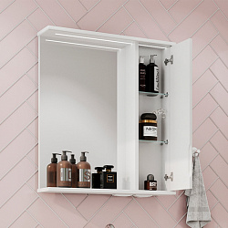 Зеркало-шкаф Adel 60 правый (белый)