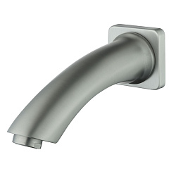 Встраиваемый наполнитель для ванны (излив), длина 16 см, латунь/графит