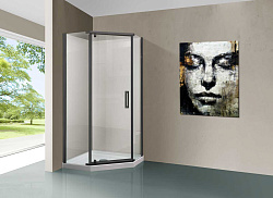 Душевой уголок Stresa VSP-1S900CLGM, 900*900, вороненая сталь, стекло прозрачное , , шт