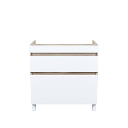 Тумба напольная с ящиками, 80 см, белая/под дерево, Zodiac, IDDIS, ZOD8ABFi95 подходит ум.3508000i28