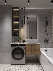 Столешница STONE из керамогранита Balance 80x45x2 серый матовый
