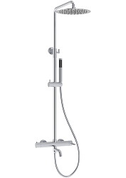 Душевая стойка Villa VSFS-1VL1CH с изливом, 25см верх. душ из нерж. стали, хром, , шт