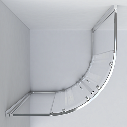 Душевой уголок Garda VSQ-1G900CL, 900*900, хром, стекло прозрачное , , шт