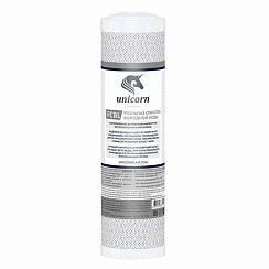 Картридж угольный брикет 10" FCBL Unicorn Катридж из прессованного угля для сорбционной очистки воды