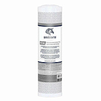 Картридж угольный брикет 10" FCBL Unicorn Катридж из прессованного угля для сорбционной очистки воды