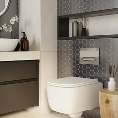 Клавиша смыва, универсальная, хром, Unifix, IDDIS, UNI31CHi77